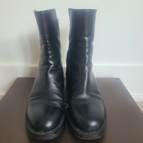 Gucci Embossed Black Leather Boots - Picture 4 of 6